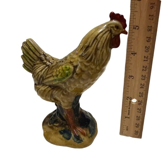 Vintage Norcrest Rooster & Hen Ceramic Figurines Hand-Painted Made In Japan READ - Picture 13 of 14